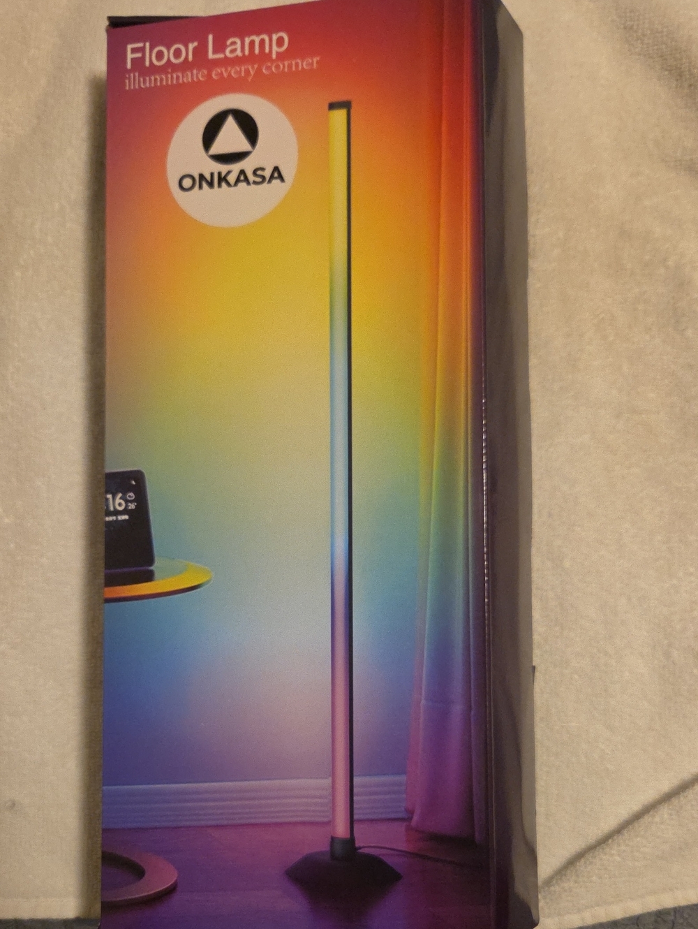 Onkasa Multicolor LED Floor Lamp - Rainbow Accent Lighting